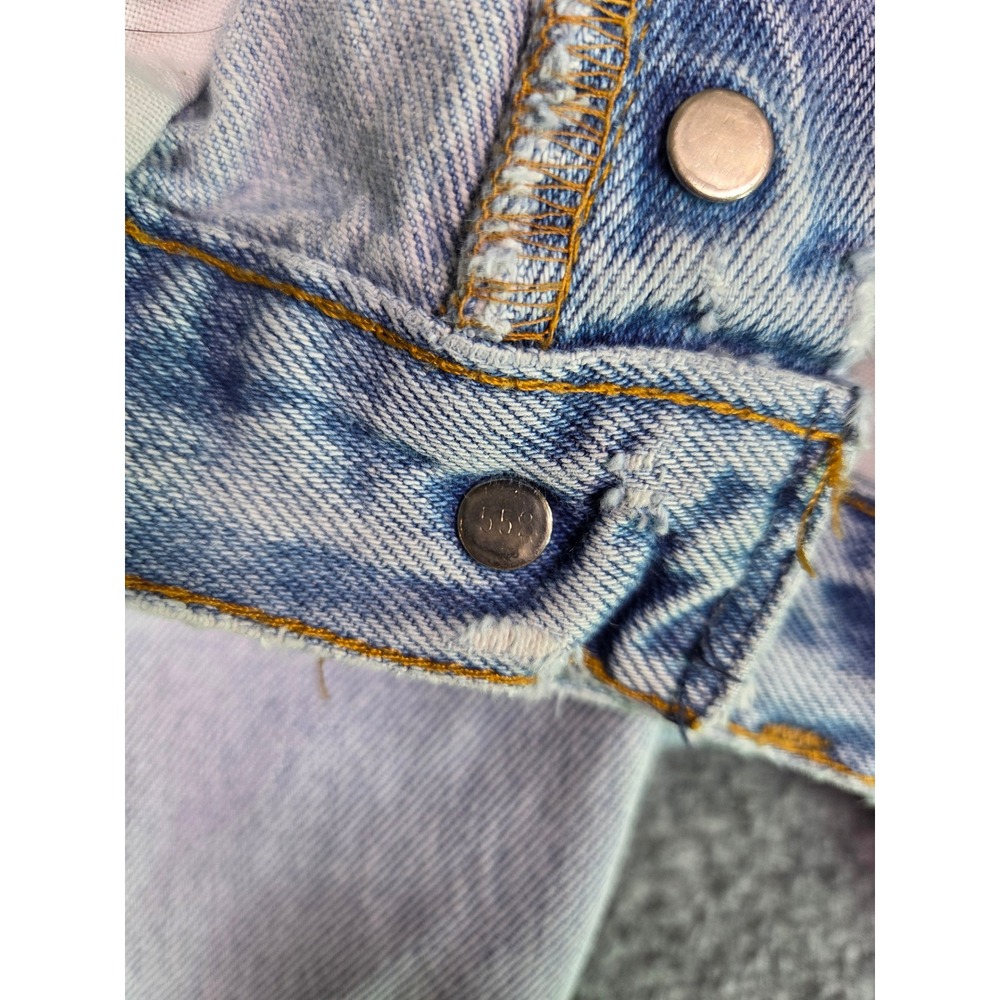 Levi's 501xx Jeans Mens 32x32 Light Wash Distressed Vintage 90s Made in USA - Picture 10 of 14
